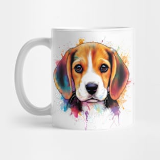 Beagle Ink Splash 3 Mug